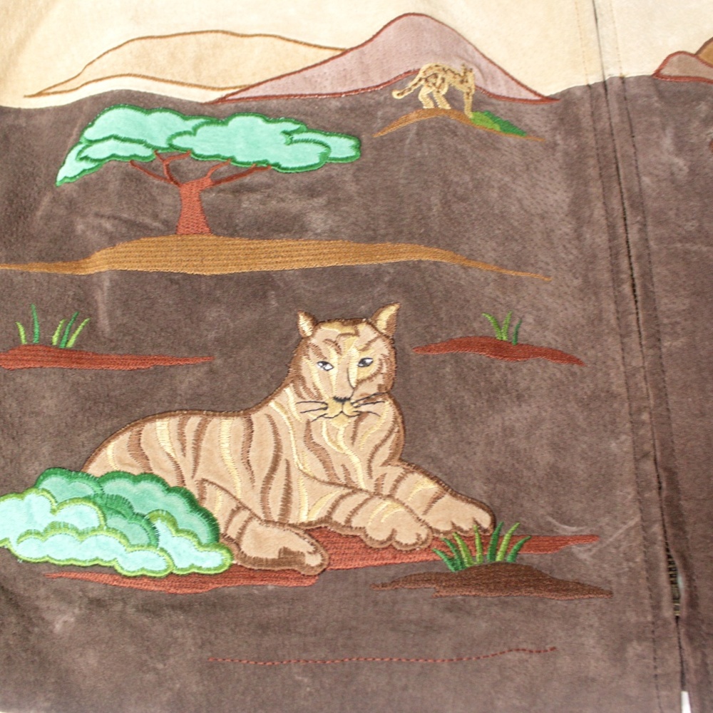 The Quacker Factory Tan Leather African Jacket - Picture 4 of 8